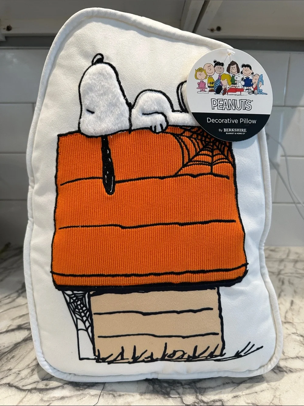 Snoopy Peanuts Halloween Decorative Pillow 🧡